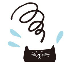 Ms. momoko of a black cat sticker #322020