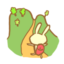 Shopping rabbit sticker #322209