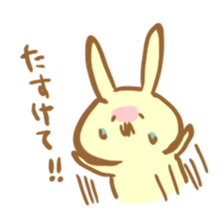 Shopping rabbit sticker #322221