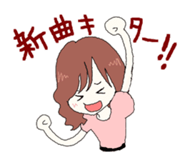 Idol otaku(woman) sticker #322226