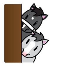 Brothers horse story sticker #323649