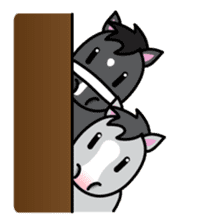 Brothers horse story sticker #323649