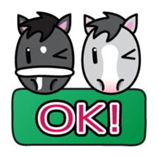 Brothers horse story sticker #323653