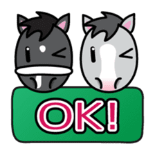 Brothers horse story sticker #323653