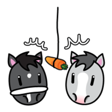 Brothers horse story sticker #323661