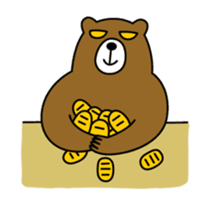 HIRAME -Brown bear- sticker #324161