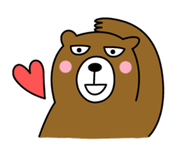 HIRAME -Brown bear- sticker #324162