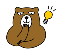 HIRAME -Brown bear- sticker #324167