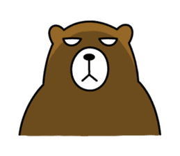HIRAME -Brown bear- sticker #324173