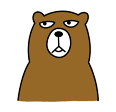 HIRAME -Brown bear- sticker #324175