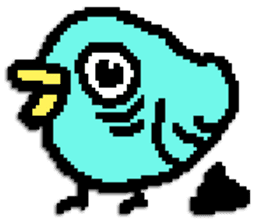 P.P. birdie sticker #324547