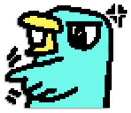 P.P. birdie sticker #324548