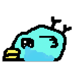 P.P. birdie sticker #324550