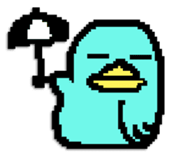 P.P. birdie sticker #324551