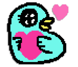 P.P. birdie sticker #324552