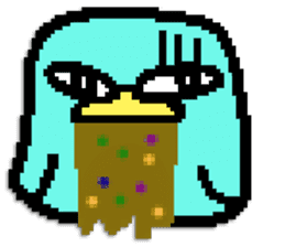 P.P. birdie sticker #324554