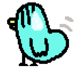 P.P. birdie sticker #324559