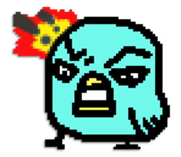 P.P. birdie sticker #324560