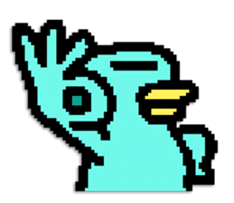 P.P. birdie sticker #324561