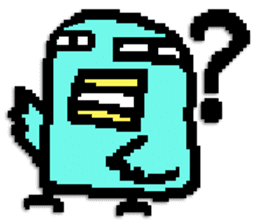 P.P. birdie sticker #324564