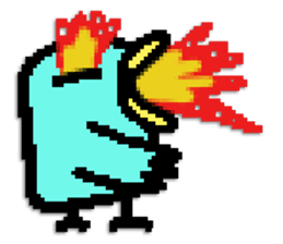 P.P. birdie sticker #324565