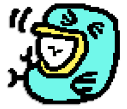 P.P. birdie sticker #324574