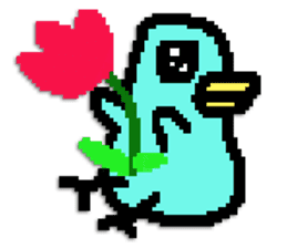 P.P. birdie sticker #324577