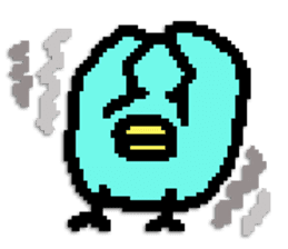 P.P. birdie sticker #324578