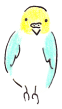 Cute Little Parakeet - HAPPY LIFE sticker #325633