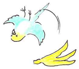 Cute Little Parakeet - HAPPY LIFE sticker #325641