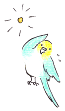 Cute Little Parakeet - HAPPY LIFE sticker #325647