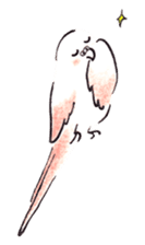 Cute Little Parakeet - HAPPY LIFE sticker #325650