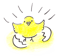 Cute Little Parakeet - HAPPY LIFE sticker #325658