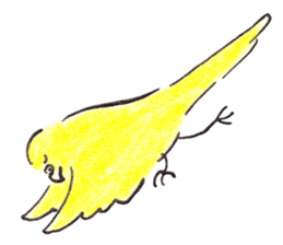 Cute Little Parakeet - HAPPY LIFE sticker #325659