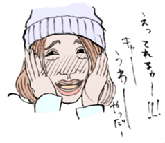 girls' talk sticker #326030