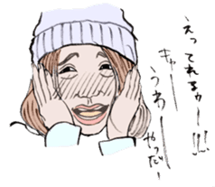 girls' talk sticker #326030