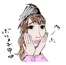 girls' talk sticker #326036