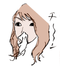 girls' talk sticker #326049