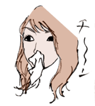 girls' talk sticker #326049