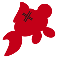Hanako, the red telescope goldfish sticker #326169