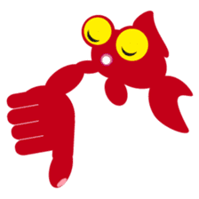 Hanako, the red telescope goldfish sticker #326181