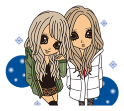 Christmas & New Year Gal sticker #326305