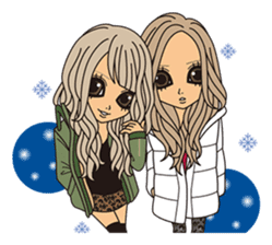 Christmas & New Year Gal sticker #326305