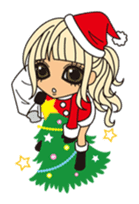 Christmas & New Year Gal sticker #326308