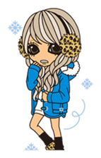 Christmas & New Year Gal sticker #326311