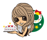 Christmas & New Year Gal sticker #326312