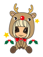 Christmas & New Year Gal sticker #326313