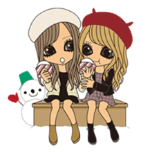Christmas & New Year Gal sticker #326318