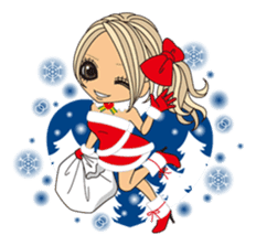 Christmas & New Year Gal sticker #326321