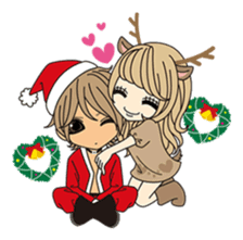 Christmas & New Year Gal sticker #326325